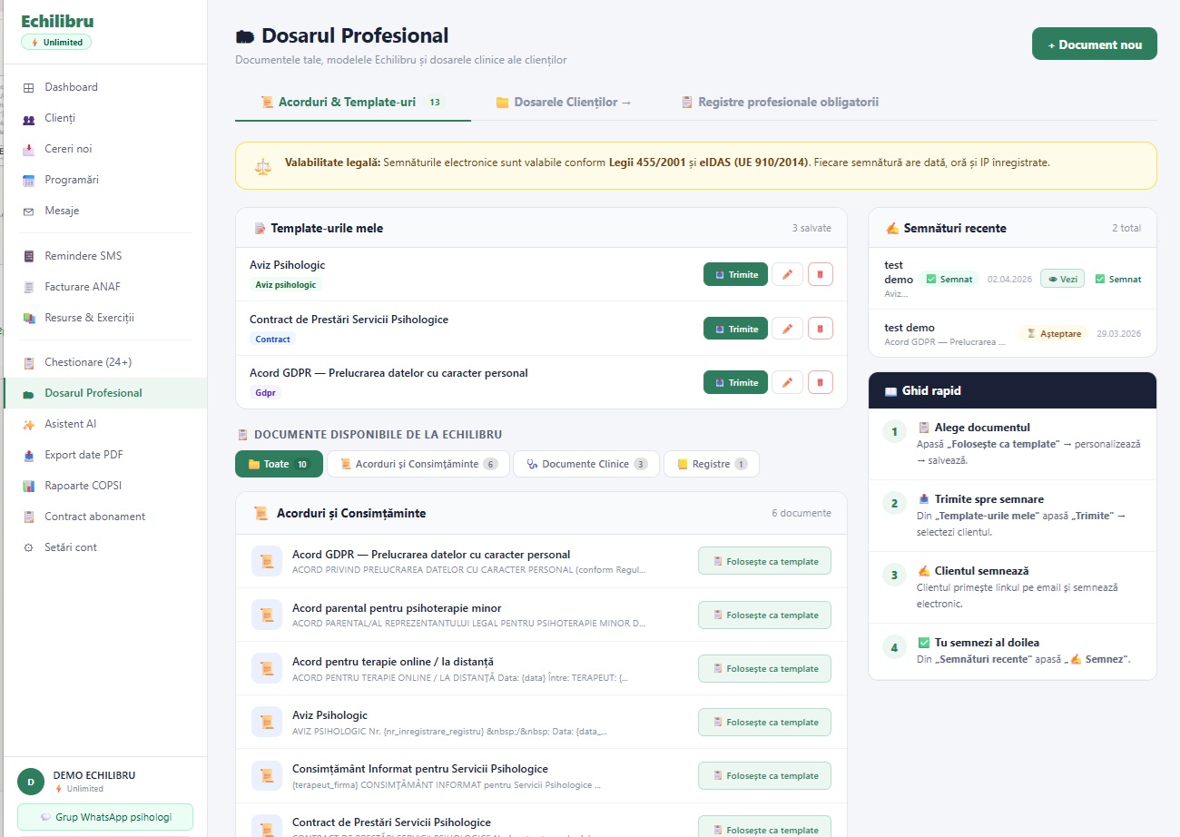 Dosarul Profesional CPR